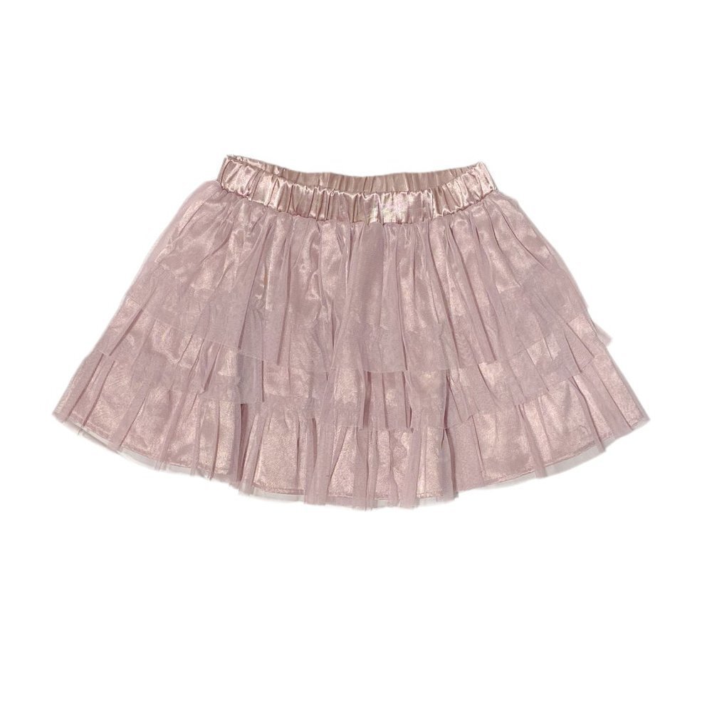 Pink Satin Multilayer Tutu Skirt